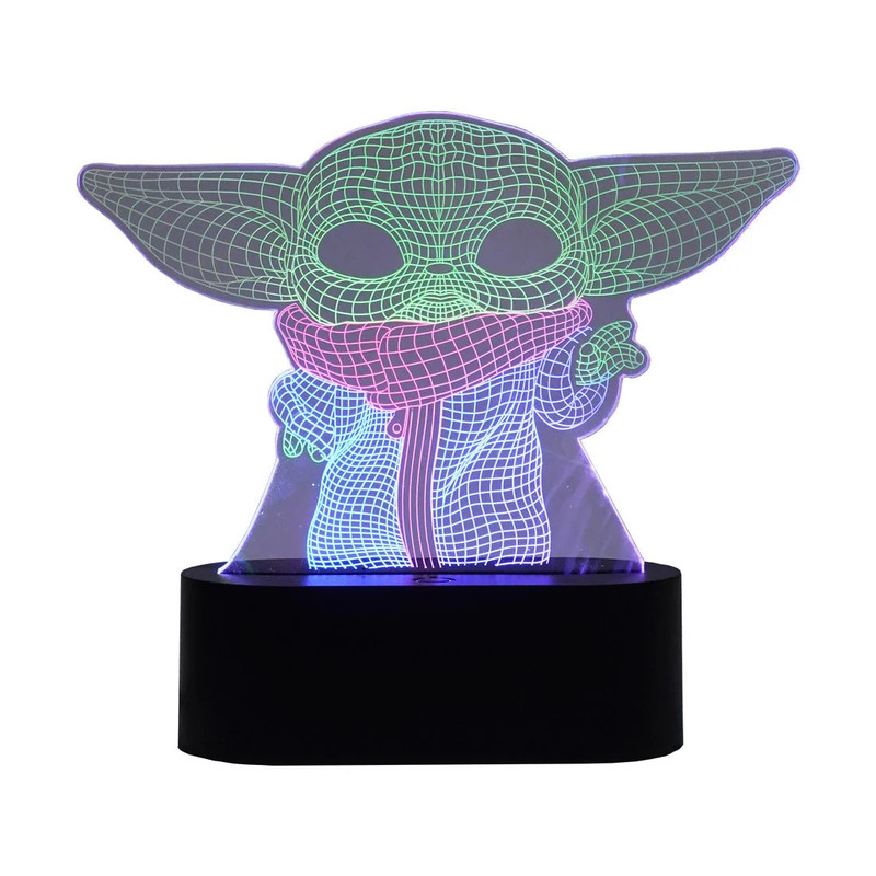 Led Neon 3D Yoda Shape - إضاءة